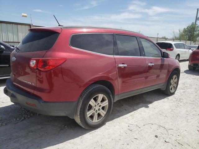 1GNKRGED6CJ180092 - 2012 CHEVROLET TRAVERSE LT BURGUNDY photo 3