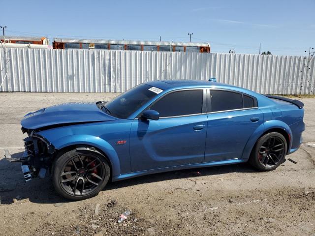 2C3CDXGJ2NH177990 - 2022 DODGE CHARGER SCAT PACK BLUE photo 1