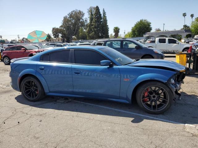 2C3CDXGJ2NH177990 - 2022 DODGE CHARGER SCAT PACK BLUE photo 4