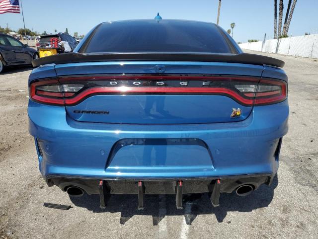 2C3CDXGJ2NH177990 - 2022 DODGE CHARGER SCAT PACK BLUE photo 6