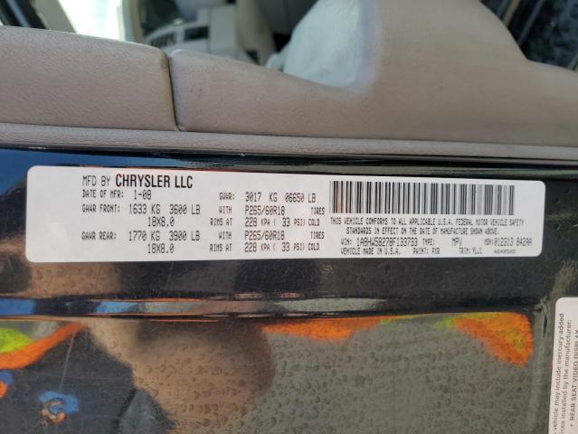 1A8HW58278F133733 - 2008 CHRYSLER ASPEN LIMITED შავი ფოტო 13