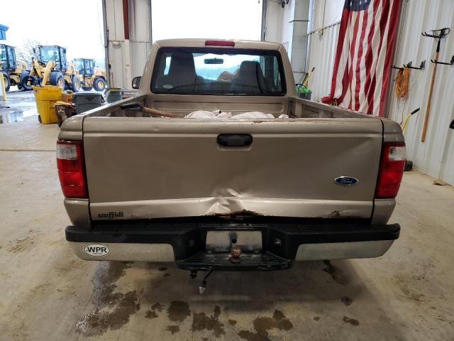 1FTYR10D45PA82640 - 2005 FORD RANGER BEIGE photo 6