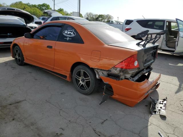 1HGEM21174L043320 - 2004 HONDA CIVIC DX VP ORANGE photo 2