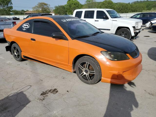 1HGEM21174L043320 - 2004 HONDA CIVIC DX VP ORANGE photo 4