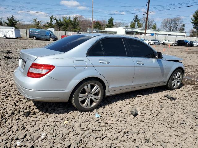 WDDGF81X99F301535 - 2009 MERCEDES-BENZ C 300 4MATIC SILVER photo 3