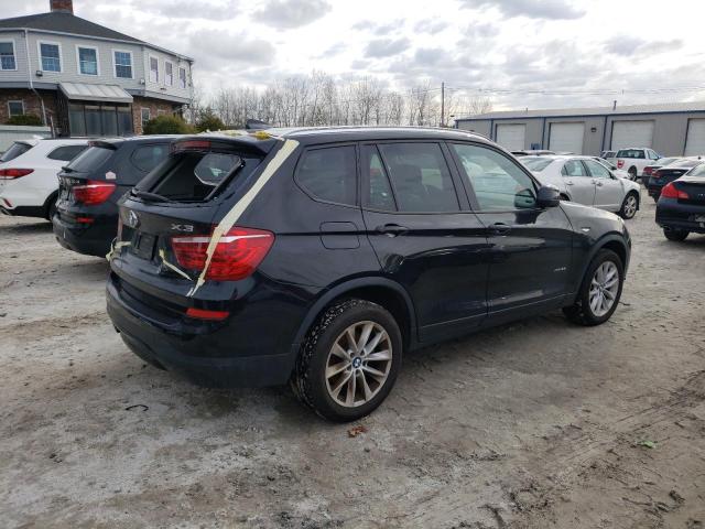 5UXWX9C53F0D46328 - 2015 BMW X3 XDRIVE28I BLACK photo 3