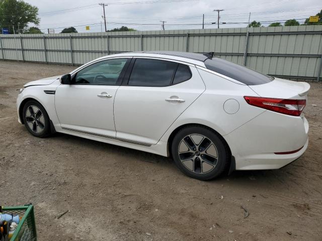 KNAGM4AD2C5032397 - 2012 KIA OPTIMA HYBRID WHITE photo 2