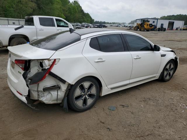 KNAGM4AD2C5032397 - 2012 KIA OPTIMA HYBRID WHITE photo 3