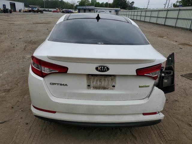 KNAGM4AD2C5032397 - 2012 KIA OPTIMA HYBRID WHITE photo 6