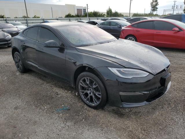 5YJSA1E68NF463120 - 2022 TESLA MODEL S BLACK photo 4