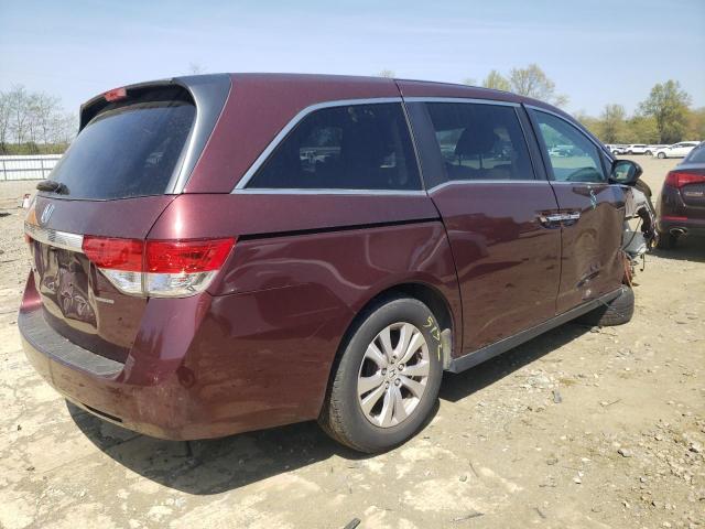 5FNRL5H36GB074626 - 2016 HONDA ODYSSEY SE BURGUNDY photo 3