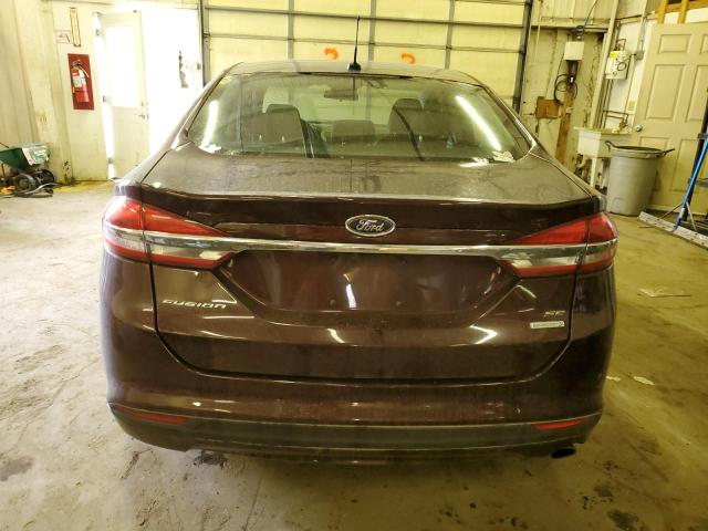 3FA6P0HD8HR275033 - 2017 FORD FUSION SE BURGUNDY photo 6