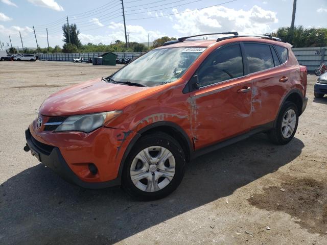 JTMZFREV5FD048772 - 2015 TOYOTA RAV4 LE ORANGE photo 1