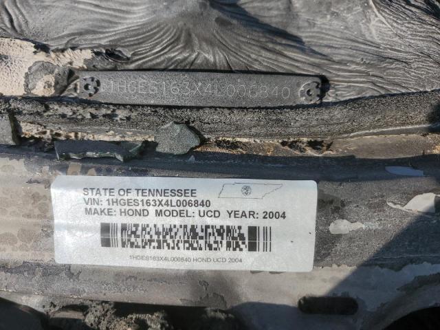 1HGES163X4L006840 - 2004 HONDA CIVIC DX VP Yanmış foto 12