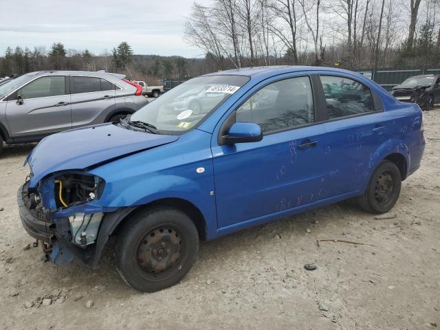 KL1TD56677B061247 - 2007 CHEVROLET AVEO BASE BLUE photo 1