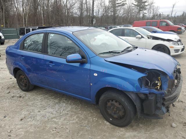KL1TD56677B061247 - 2007 CHEVROLET AVEO BASE BLUE photo 4