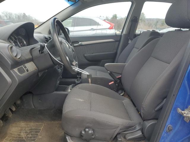KL1TD56677B061247 - 2007 CHEVROLET AVEO BASE BLUE photo 7