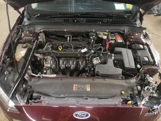 3FA6P0G75HR339394 - 2017 FORD FUSION S MAROON photo 11