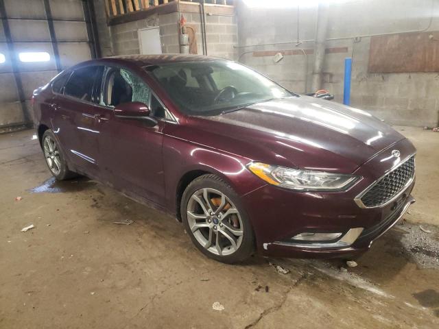 3FA6P0G75HR339394 - 2017 FORD FUSION S MAROON photo 4