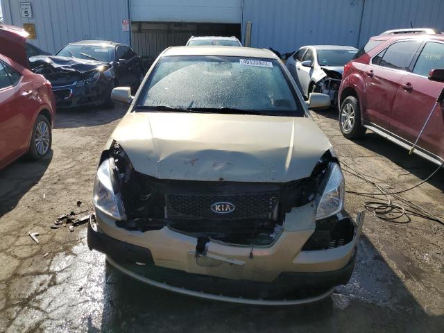 KNADE123686307856 - 2008 KIA RIO BASE BEIGE photo 5