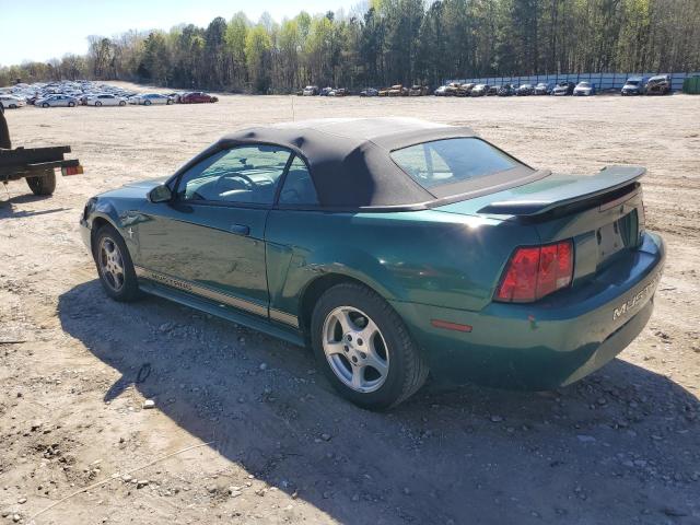 1FAFP44482F177704 - 2002 FORD MUSTANG GREEN photo 2