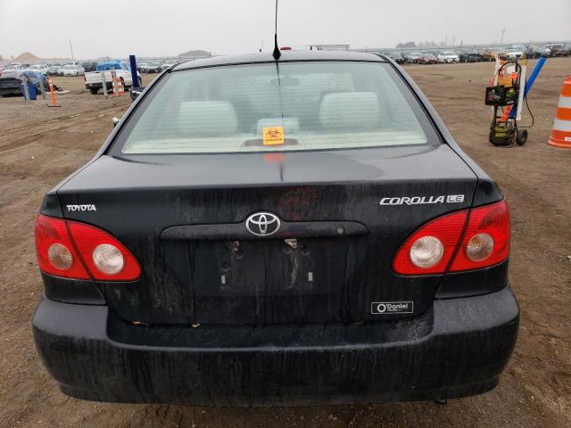 1NXBR32E38Z994667 - 2008 TOYOTA COROLLA CE BLACK photo 6