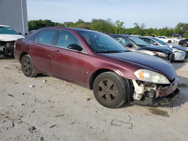 2G1WT58K379179485 - 2007 CHEVROLET IMPALA LT BURGUNDY photo 4