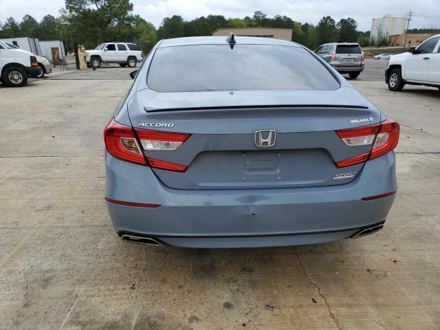 1HGCV1F45MA023127 - 2021 HONDA ACCORD SPORT SE BLUE photo 6