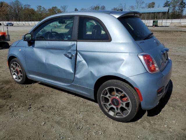 3C3CFFBR5DT636078 - 2013 FIAT 500 SPORT BLUE photo 2