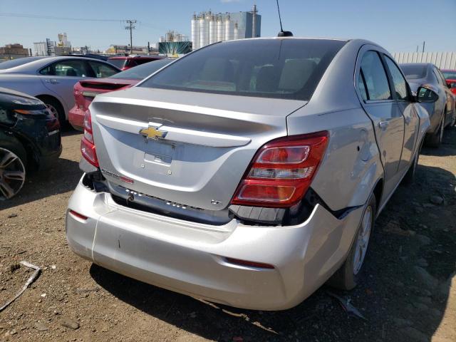 1G1JD5SB3J4100410 - 2018 CHEVROLET SONIC LT SILVER photo 4