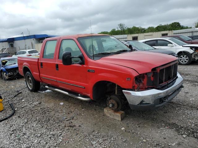 1FTNW20SXXEE61821 - 1999 FORD F250 SUPER DUTY RED photo 4