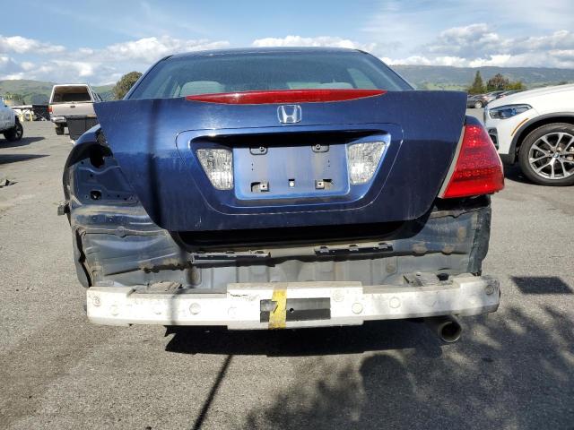 1HGCM56187A220457 - 2007 HONDA ACCORD VALUE BLUE photo 6