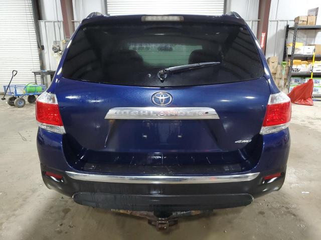 5TDBK3EH4BS041959 - 2011 TOYOTA HIGHLANDER BASE BLUE photo 6