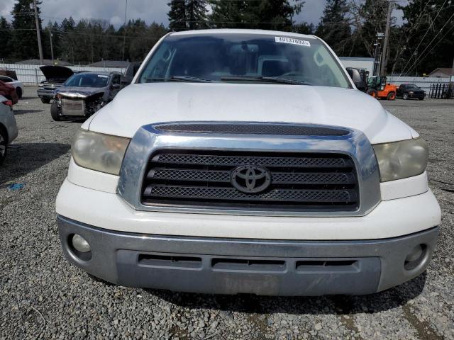 5TFBV54128X067194 - 2008 TOYOTA TUNDRA DOUBLE CAB WHITE photo 5