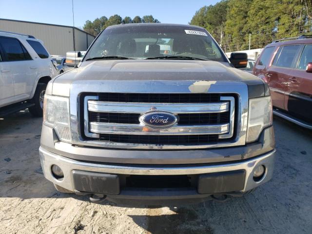 1FTNF1ET0DKD21074 - 2013 FORD F150 GRAY photo 5