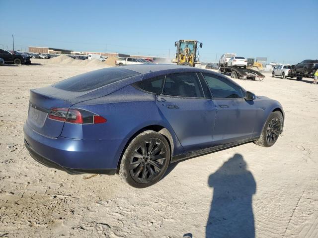 5YJSA1H11EFP35619 - 2014 TESLA MODEL S 蓝色 照片 3