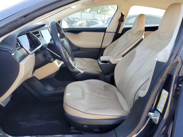 5YJSA1H11EFP35619 - 2014 TESLA MODEL S 蓝色 照片 7