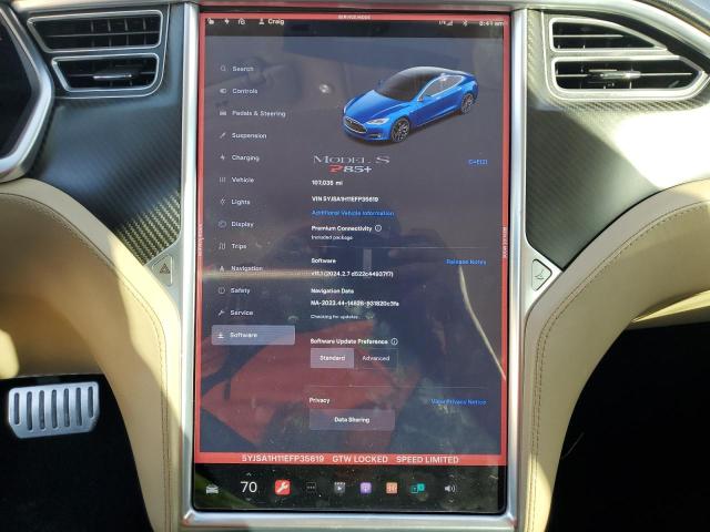 5YJSA1H11EFP35619 - 2014 TESLA MODEL S 蓝色 照片 9