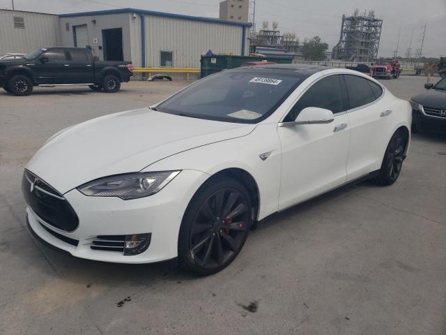 5YJSA1E4XFF111706 - 2015 TESLA MODEL S 白色 照片 1