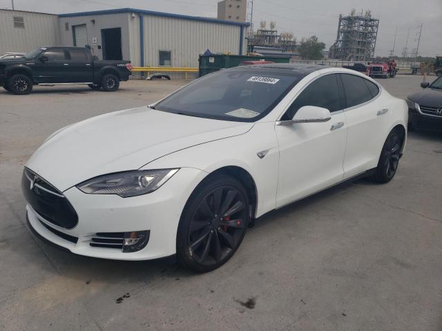 5YJSA1E4XFF111706 - 2015 TESLA MODEL S WHITE photo 1