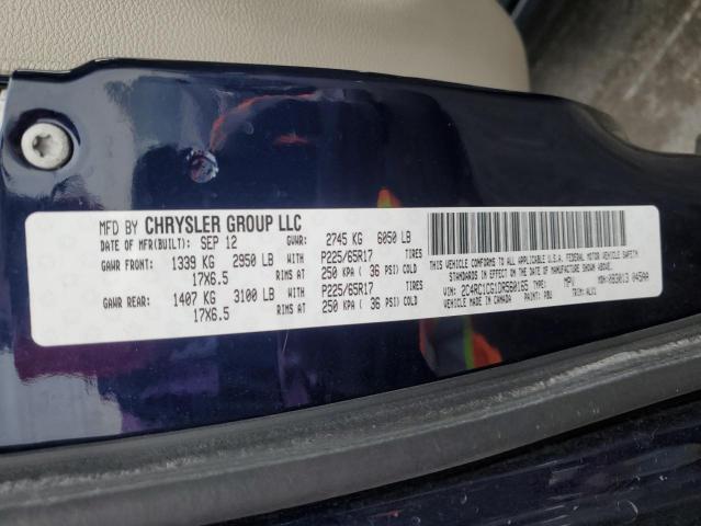 2C4RC1CG1DR560165 - 2013 CHRYSLER TOWN & COU TOURING L BLUE photo 14