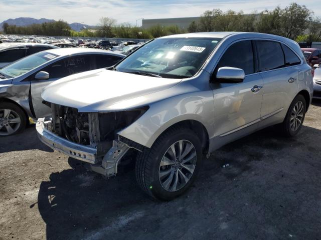 5FRYD4H44EB045309 - 2014 ACURA MDX TECHNOLOGY SILVER photo 1