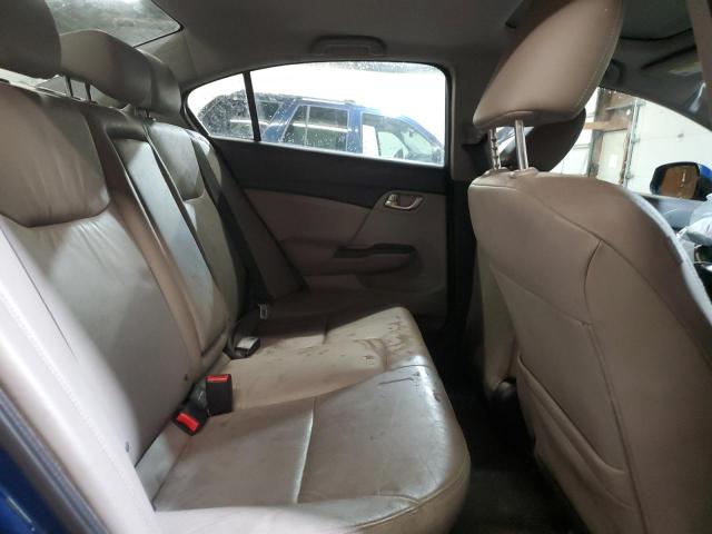 19XFB2F94DE282260 - 2013 HONDA CIVIC EXL ლურჯი ფოტო 10