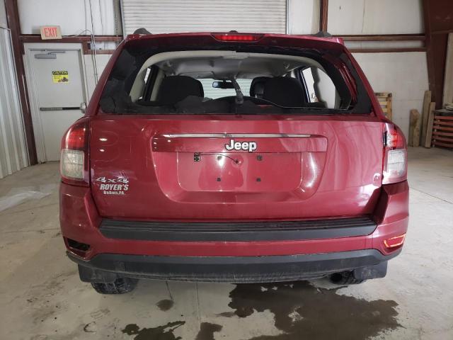 1C4NJDBB6ED621574 - 2014 JEEP COMPASS SPORT RED photo 6