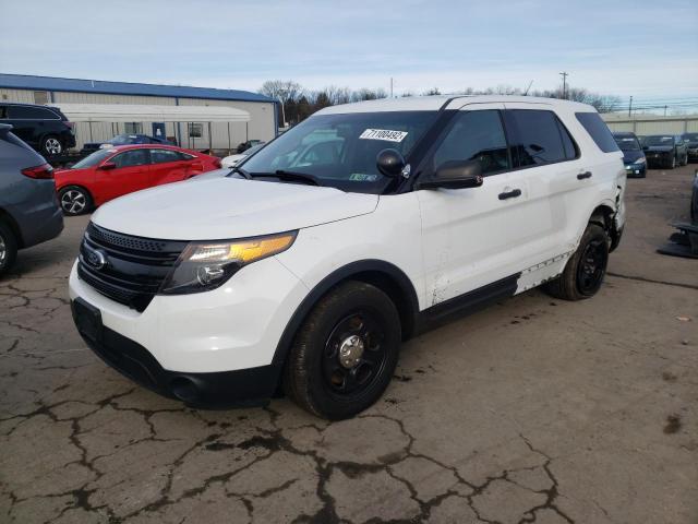 1FM5K8AR1EGB95886 - 2014 FORD EXPLORER POLICE INTERCEPTOR WHITE photo 1