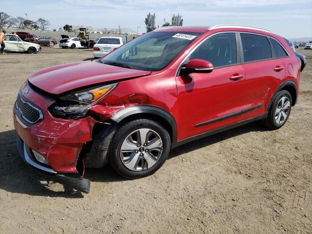 KNDCC3LC5J5161427 - 2018 KIA NIRO EX RED photo 1