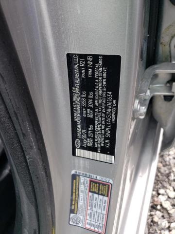 5NPLL4AG1NH061634 - 2022 HYUNDAI ELANTRA SE SILVER photo 10