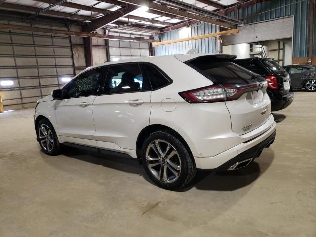 2FMTK4AP5FBB80380 - 2015 FORD EDGE SPORT WHITE photo 2