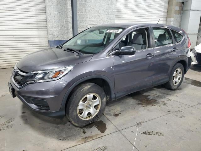 5J6RM4H39FL014241 - 2015 HONDA CR-V LX GRAY photo 1