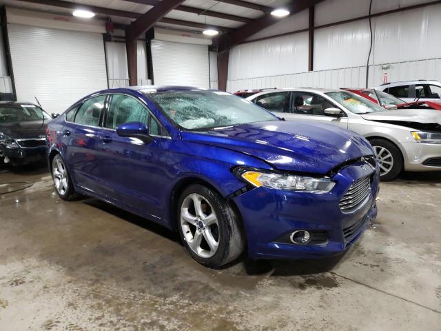 3FA6P0G76GR378803 - 2016 FORD FUSION S BLUE photo 4